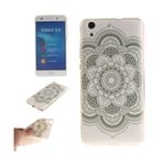 Huawei Y6 II skyddande silikonskal - Mandala blomma