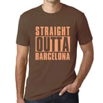 Homme Tee-Shirt Tout Droit Sorti De Barcelone - Straight Outta Barcelona - T-Shirt Graphique Éco-Responsable Vintage Cadeau Nouveauté