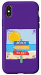 Coque pour iPhone X/XS Rêver à la plage toute la journée