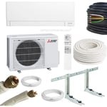 Climatiseur Mitsubishi avec kit d'installation 10 mètres – Mono-split 15000 btu – 4.2 kw MSZ-AY42VGKP MUZ-AY42VG, a+++, climatiseur reversible mural