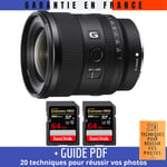 Sony FE 20mm f/1.8 G + 2 SanDisk 64GB Extreme PRO UHS-II SDXC 300 MB/s + Guide PDF ""20 TECHNIQUES POUR RÉUSSIR VOS PHOTOS