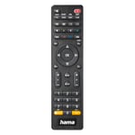 Hama Télécommande Universelle, Remplacement de Télécommande TV LG/Samsung/Sony/Hitachi/TCL/Philips/Panasonic Smart TV, Infrarouge, controlez jusqu'à 8 appareils, Touche App Noir