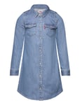 Levi's® Western Shirt Dress Dresses & Skirts Dresses Casual Dresses Long-sleeved Casual Dresses Blue Levi's