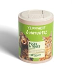 VETOCANIS O Naturel - Poudre à La Terre De Diatomée Qui Agit sur Puces & Tiques pour Chiens, Chiots, Chats Et Chatons - Tous Types De Pelage - 100% Naturelle & Fabriquée en France - 275 ML