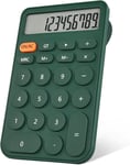 Mini Calculatrice de Poche, Calculatrice de Base à 12 Chiffres, Facile à Transporter, 14.1x8.7x1.9cm, Alimentation par Piles, pour Le Bureau, L'école, Le Magasin, Les étudiants - Vert