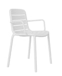 Resol Gina Lot de 2 chaises à Bras en Plastique Blanc 52 x 56,9 x 80,5 cm