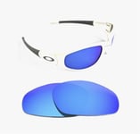 NEW POLARIZED CUSTOM ICE BLUE LENS FIT OAKLEY STRAIGHT JACKET 1996 SUNGLASSES