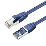 MicroConnect Nettverkskabel - RJ-45 (hann) til RJ-45 (hann) - 10 m - skjermet  beskyttet tvunnet parkabel (STTP) - CAT 6 - blå