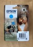 Genuine Epson Ink - 378 XL CYAN / XP-8500 8505 HD XP-15000 (INC VAT) BOXED 2024