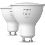 Philips Hue -LED-älylamppu, BT, White, GU10, 4,2 W, 2-pack