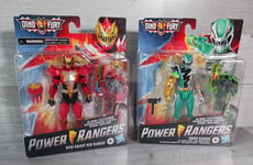 Dino Fury Power Rangers Dino Kight Red Ranger & Green Ranger - Hasbro