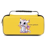 Etui pochette Switch lite jaune dragon mauve personnalisee