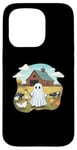 iPhone 15 Pro Funny Ghost Farmer Halloween Barnyard Farm Animal Cute Ghost Case