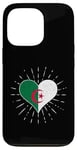 Coque pour iPhone 13 Pro Drapeau Algérie Vintage Coeur Algérie Amoureux Rétro