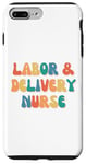 Coque pour iPhone 7 Plus/8 Plus Chemise d'infirmière du travail et de l'accouchement L & D pour la journée d'appréciation des infirmières