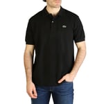 Lacoste Mens Polo SS L1212 Classic Fit Black Cotton - Size Medium