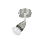 Profile - Spot mural led gu10 3w 230 lumens acier brossé