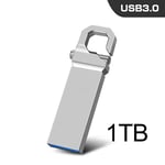 Clé USB portable en métal haute vitesse,clé USB,disque flash,clé USB,3.0 Go,2 To,1 To,SSD,512 Go - Type silver 1TB