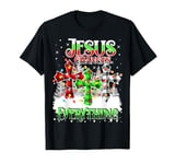 Jesus Changes Everything Christ Faith Plaid Christmas Lights T-Shirt