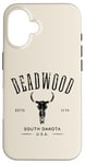 iPhone 16 Deadwood South Dakota USA Vintage Distressed Style Design Case