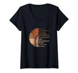 Womens Black History African American Afro Woman I Am The Storm V-Neck T-Shirt