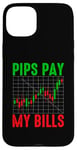 Coque pour iPhone 15 Plus Funny Trading Trader Humour Pips Pay My Bills