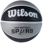 ballons de basket Unisexe, Wilson NBA Team San Antonio Spurs Ball, Noir