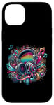 Coque pour iPhone 14 Plus Casque hip-hop urbain rétro vintage dj fantaisie graffiti