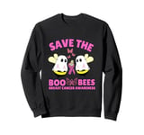 Save The Boobees Boo Bees Breast Cancer Halloween Women Sweatshirt