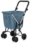 Playmarket We Go Basic Poussette de marché, 97 cm, 50 liters, Bleu (Mist)