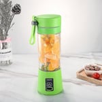 Bärbar Mini Elektrisk Juice Maker Blender Smoothie Juicer Fruktmaskin Grön Green