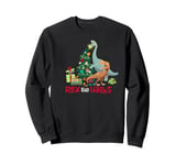 Jurassic World Rex The Halls Christmas Tree Sweatshirt