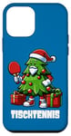 Coque pour iPhone 12 mini Costume de ping-pong Sapin de Noël Père Noël Ping Pong