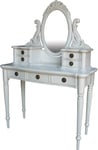 SALE! Antique White Victorian Dressing Table With Mirror Solid Mahogany DST002P