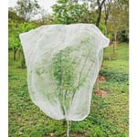 Filet Arbre Fruitier 1.8m x 1.8m, Filet Anti-Insectes pour Plantes, Filet Anti Insectes Maille Fine avec Cordon de Serrage, Filets Anti Oiseaux pour