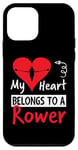 Coque pour iPhone 12 mini Valentines Day Design - My Heart Belongs to a Rower