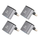 4-pack USB-C till USB-adapter med rät vinkel, 10 Gbps höghastighet, 90 graders USB-hona till typ C-hane, för telefon, bärbar dator