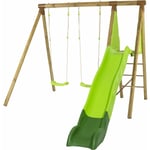 Balançoire en bois 2,30 m Topwood lumi - 4 enfants