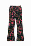 Legging flare fleurs