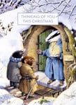 Christmas Card Thinking of You Wind in the Willows – Traditional Xmas Made in UK