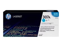 HP 307A - Cyan - originale - LaserJet - cartouche de toner (CE741A) - pour Color LaserJet Professional CP5225, CP5225dn, CP5225n