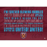 Be The Star Posters West Ham United Blue And Claret Chant Poster A2 - Officially Licensed Product