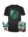 My Hero Academia Deku + T-Shirt (Taille M) POP & Tee Figurine Vinyle FUNKO