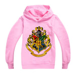 Pojkar Flickor Casual Hoodie Harry Potter Långärmad Tröja Topp pink 140cm