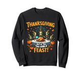 Thanksgiving Turkey Alien UFO UAP Out of This World Feast Sweatshirt