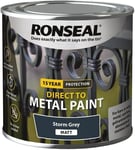 RONSEAL Direct to Metal Paint Storm Grey Matt 250ml