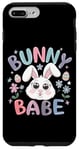 Coque pour iPhone 7 Plus/8 Plus Bunny Babe Fleurs de lapin de Pâques