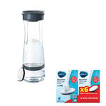 Bouteille filtrante Brita Gris Foncé + 7 filtres MicroDisc inclus