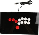 Fight Stick, Hitbox Style Joystick Fight Stick, avec Port USB 2.0, pour PC, Steam, Android, Switch, pour PS3 pour Raspberry Pi