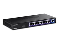 Trendnet Teg S591 - Version V1.0R - Switch - Ikke-Styrt - 8 X 100/1000/2.5G + 1 X 10 Gigabit Ethernet - Veggmonterbar - Taa-Samsvar